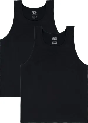 Fruit of the Loom Men's EverSoft Cotton Sleeveless Moisture Wicking T-Shirts with Odor Control