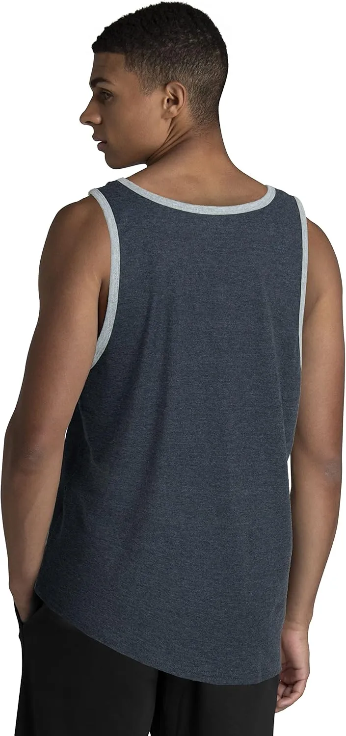 Fruit of the Loom Men's EverSoft Cotton Sleeveless Moisture Wicking T-Shirts with Odor Control
