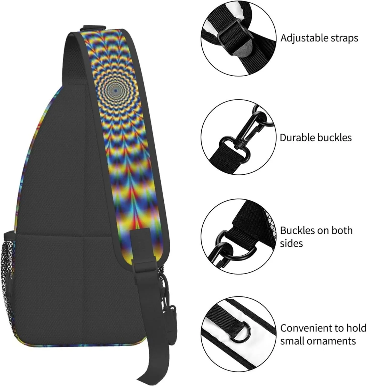 Fruits Watermelon Crossbody Sling Backpack Sling Bag Travel Hiking Chest Bag Daypack For Women Men