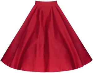 Full Circle 1950's Floral A-Line Pleated Vintage Skirts for Women Plus Size