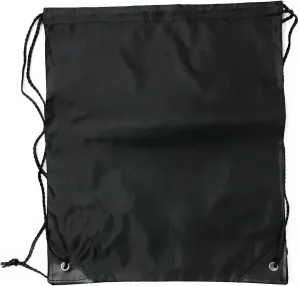 Funiverse Bulk 20 Pack Large Drawstring Backpack - Sports Bag Cinch Sack (Black)