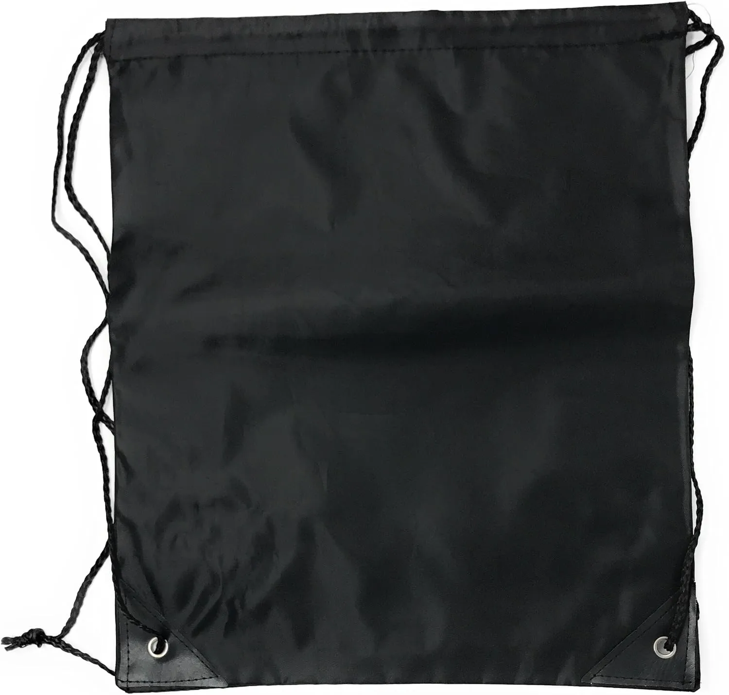 Funiverse Bulk 20 Pack Large Drawstring Backpack - Sports Bag Cinch Sack (Black)