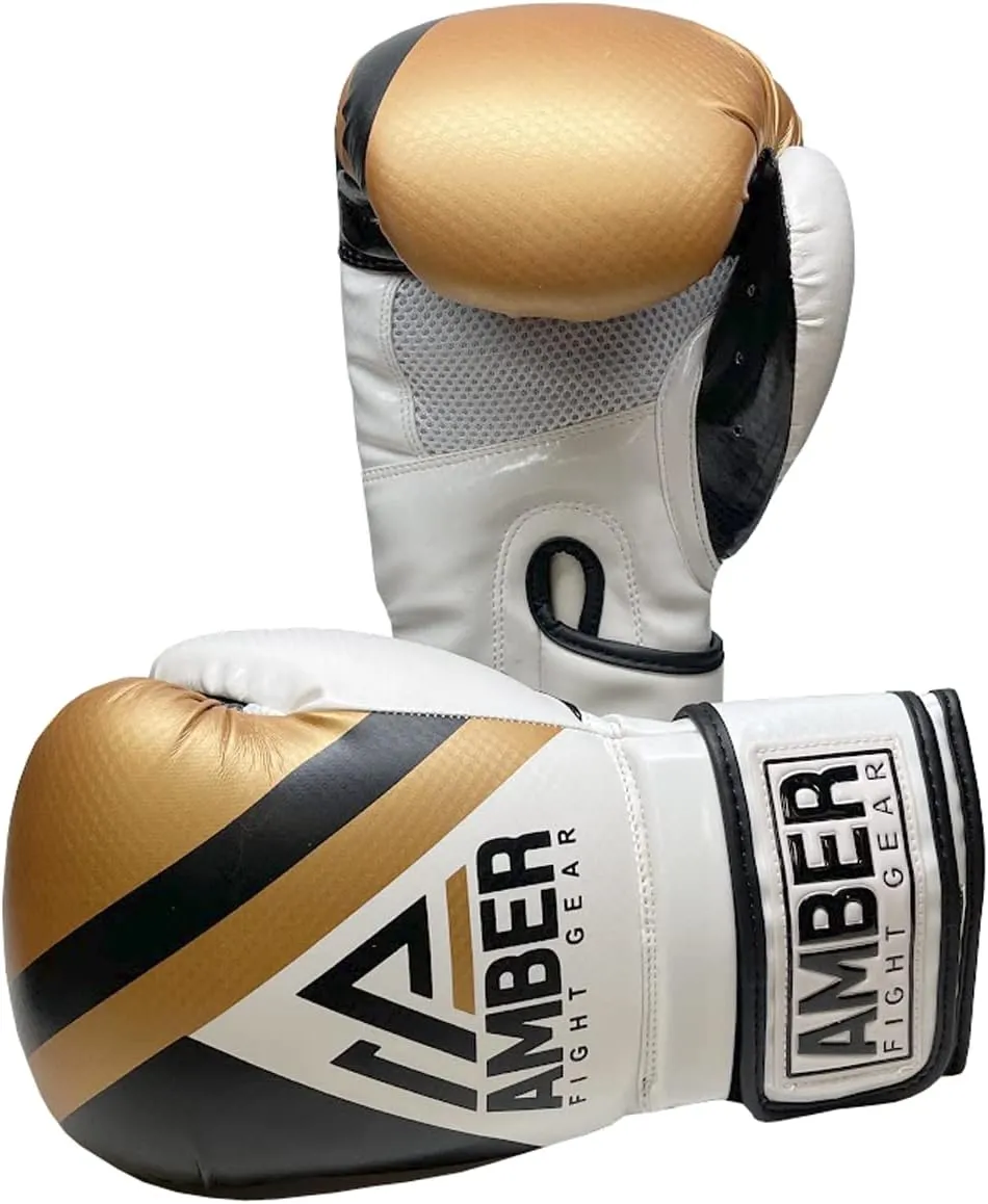 Fury Boxing Gloves - Kickboxing, Muay Thai Training Gloves, Sparring Punching Bag Mitts, Durable PU, Shock-Absorbing Foam Core, Non-Slip Wrist Support, Multi-Sport Glove