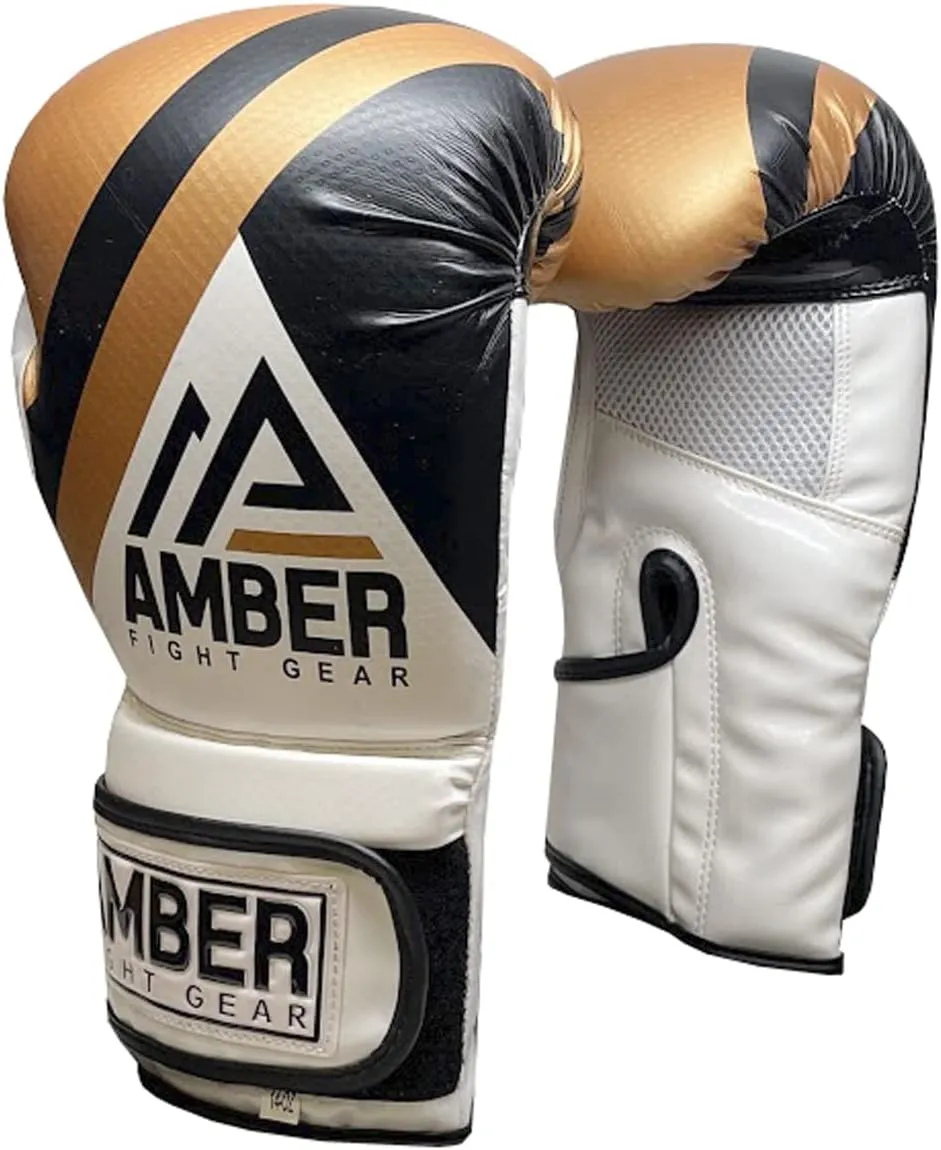 Fury Boxing Gloves - Kickboxing, Muay Thai Training Gloves, Sparring Punching Bag Mitts, Durable PU, Shock-Absorbing Foam Core, Non-Slip Wrist Support, Multi-Sport Glove