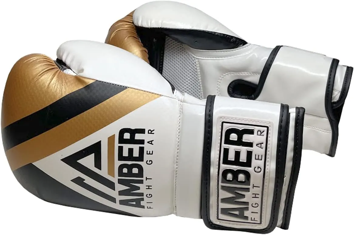 Fury Boxing Gloves - Kickboxing, Muay Thai Training Gloves, Sparring Punching Bag Mitts, Durable PU, Shock-Absorbing Foam Core, Non-Slip Wrist Support, Multi-Sport Glove