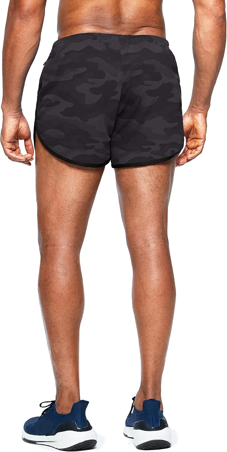 G Gradual Men's Running Shorts 3 Inch Quick Dry Gym Athletic Jogging Shorts with Zipper Pockets