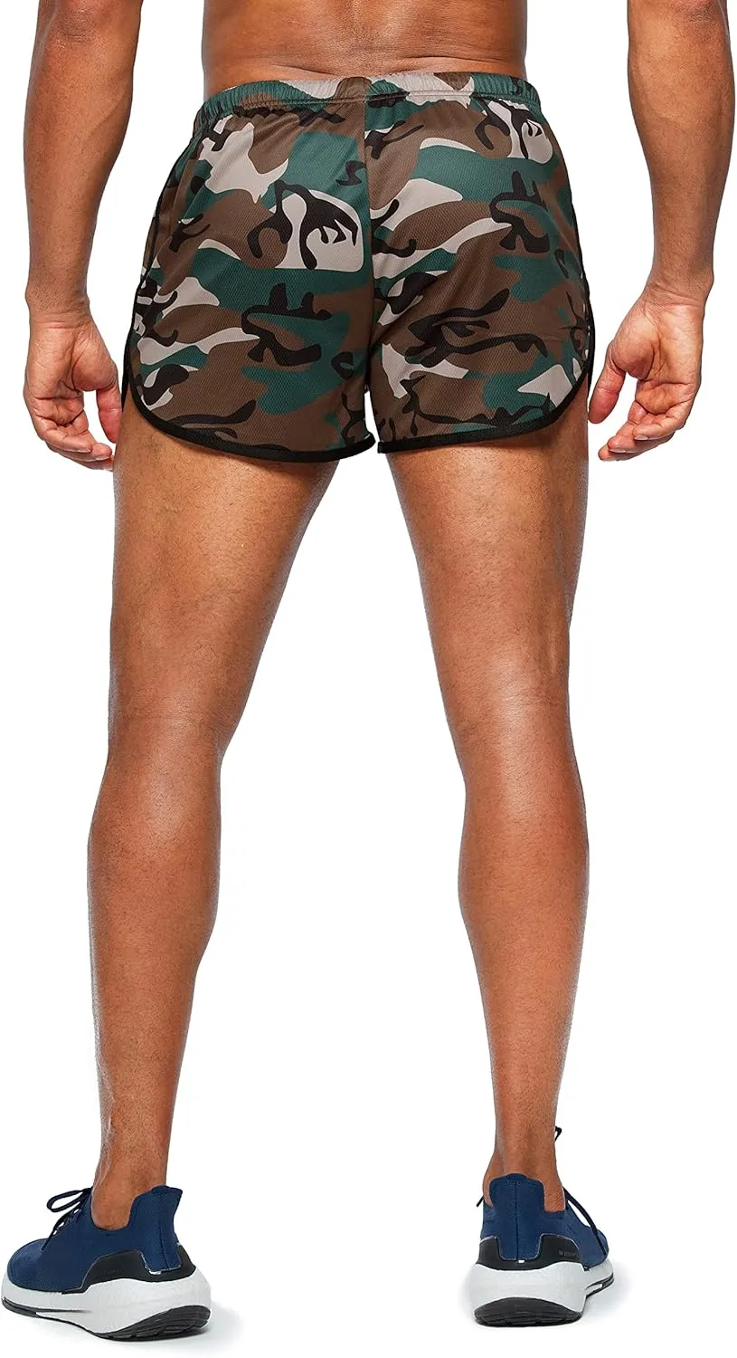 G Gradual Men's Running Shorts 3 Inch Quick Dry Gym Athletic Jogging Shorts with Zipper Pockets