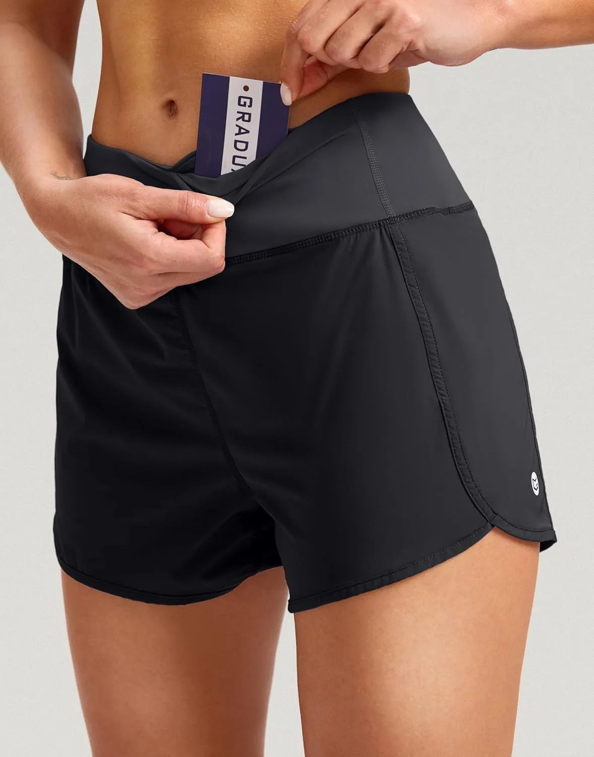 G Gradual Women's Running Shorts with Mesh Liner 3" Workout Athletic Shorts for Women with Phone Pockets