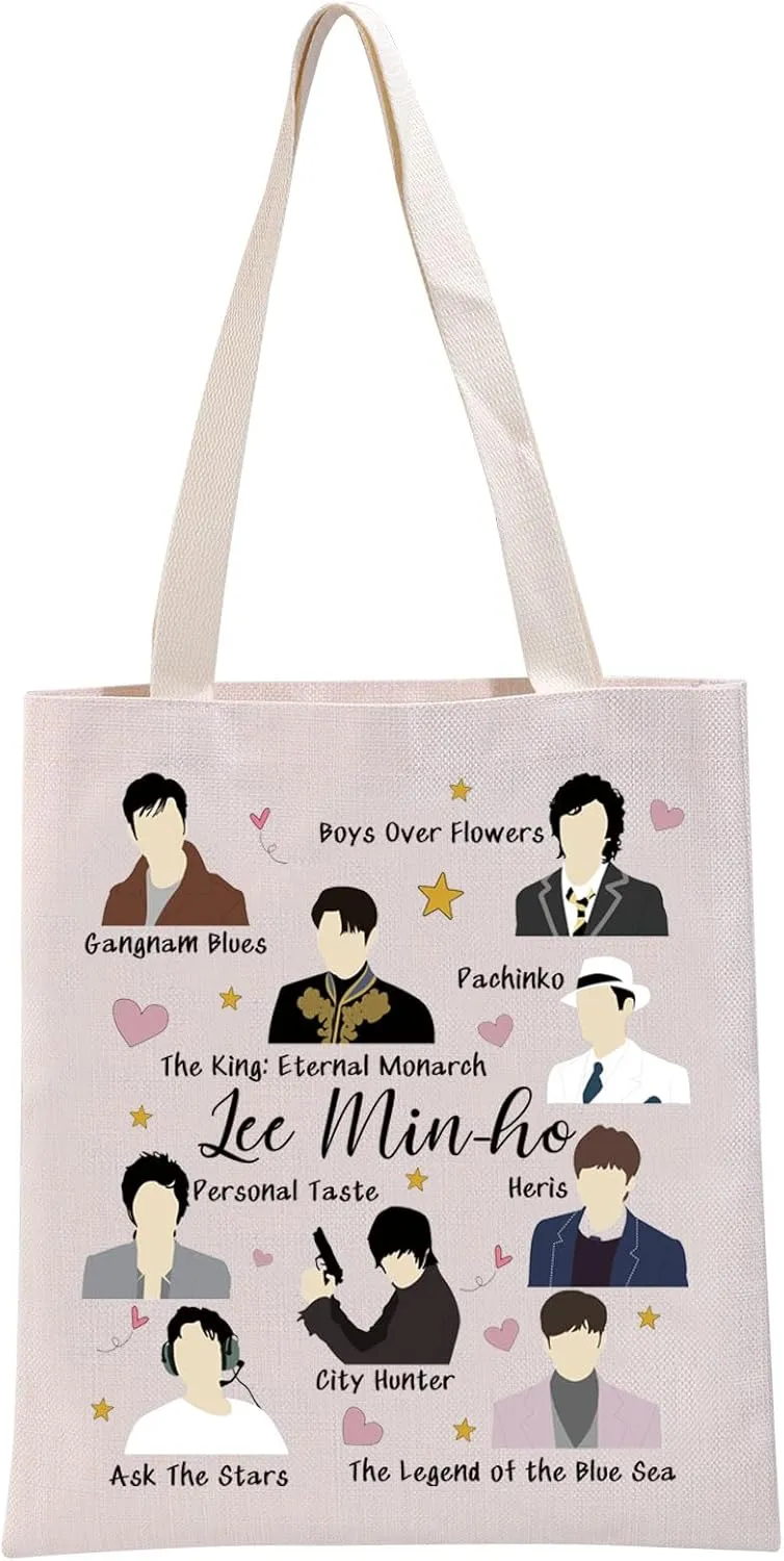 G2TUP Actor Inspired Gift Lee Min-H Tote Bag Korean Drama Lover Handbag South Korean Culture Gift