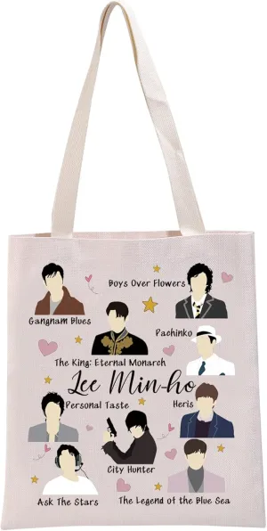 G2TUP Actor Inspired Gift Lee Min-H Tote Bag Korean Drama Lover Handbag South Korean Culture Gift