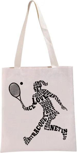 G2TUP Tennis Gift Tennis-G-irl Tote Bag Tennis Player Handbag Tennis Lover Gift Tennis Team Gift Tennis Themed Shopping Bag