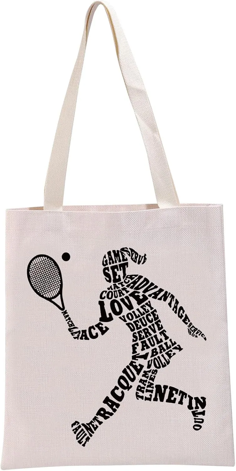 G2TUP Tennis Gift Tennis-G-irl Tote Bag Tennis Player Handbag Tennis Lover Gift Tennis Team Gift Tennis Themed Shopping Bag
