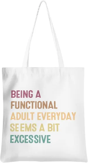 Gag Gifts Sarcastic Tote Bag, Funny Gifts Reusable Grocery Bags, Novelty Gifts Humor Beach Bag Weekender Bag