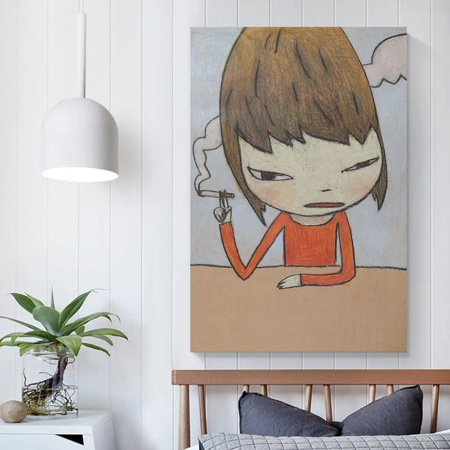 GAUSKY Nara Yoshimoto Poster Canvas Wall Art For Room Aesthetic And Decor 23For Living Room Bedroom Painting 20x30inch(50x75cm) Unframe-.