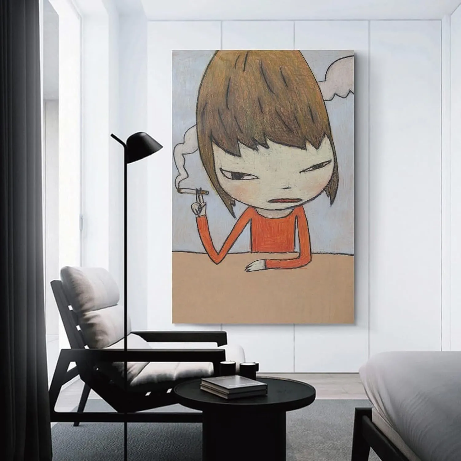 GAUSKY Nara Yoshimoto Poster Canvas Wall Art For Room Aesthetic And Decor 23For Living Room Bedroom Painting 20x30inch(50x75cm) Unframe-.
