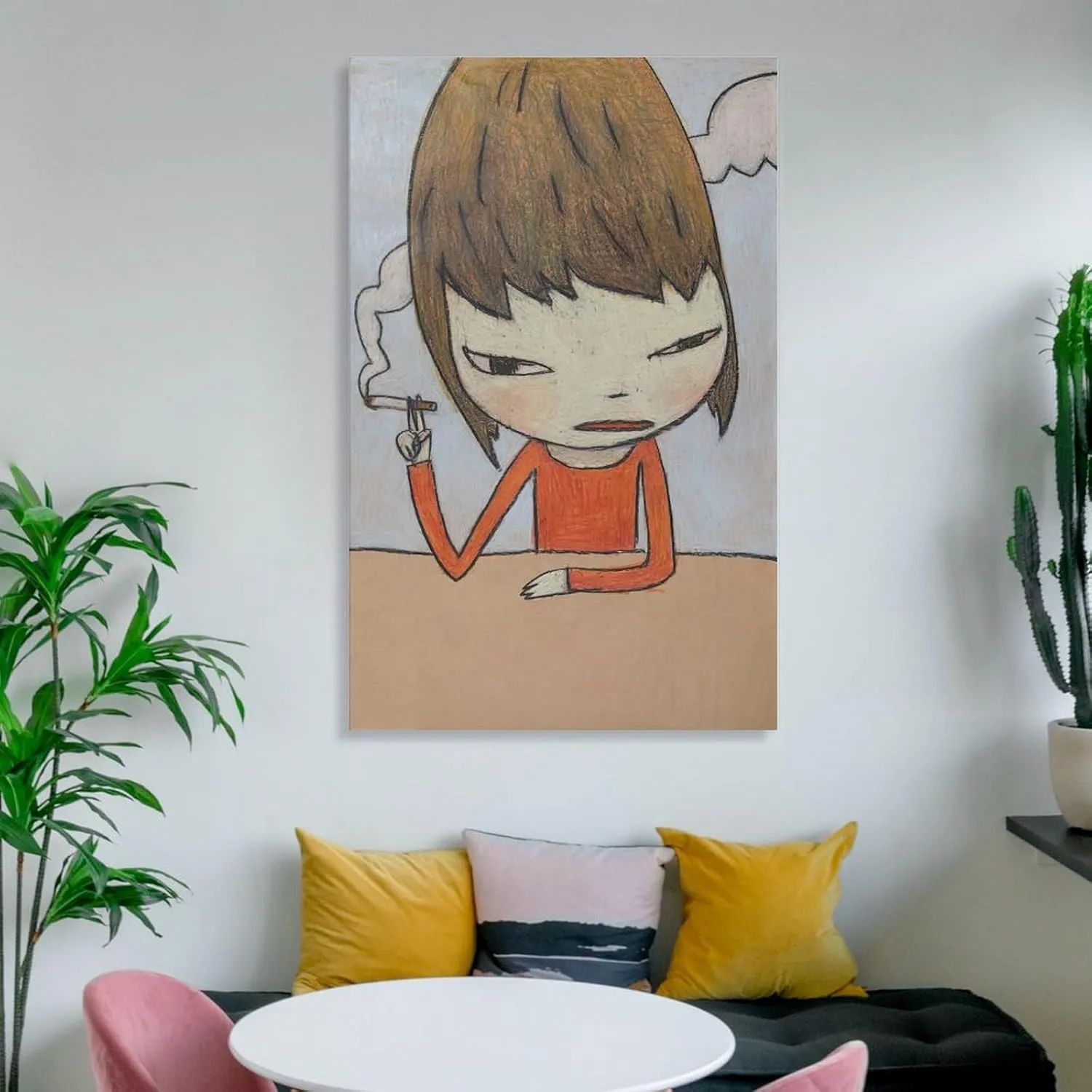 GAUSKY Nara Yoshimoto Poster Canvas Wall Art For Room Aesthetic And Decor 23For Living Room Bedroom Painting 20x30inch(50x75cm) Unframe-.