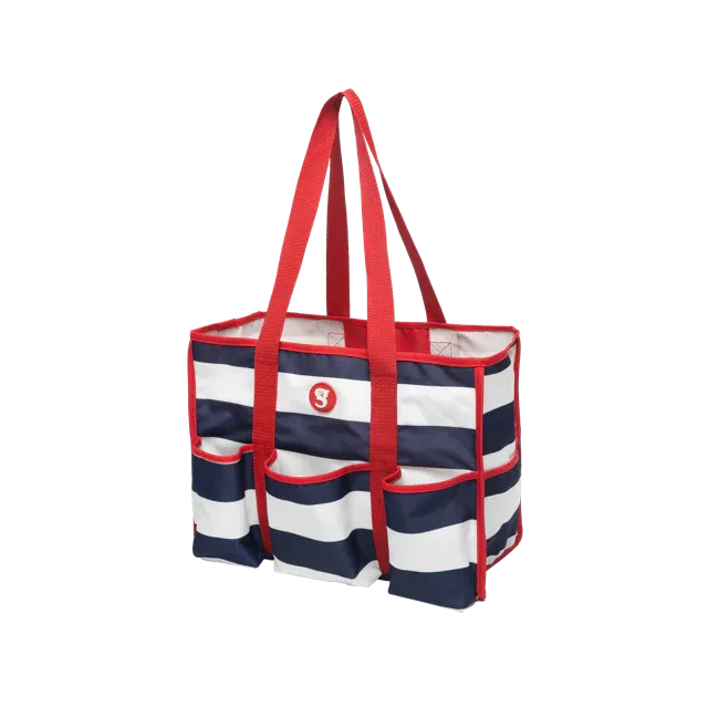 Geckobrands Gecko 8 Pocket Tote - Red/White/Blue