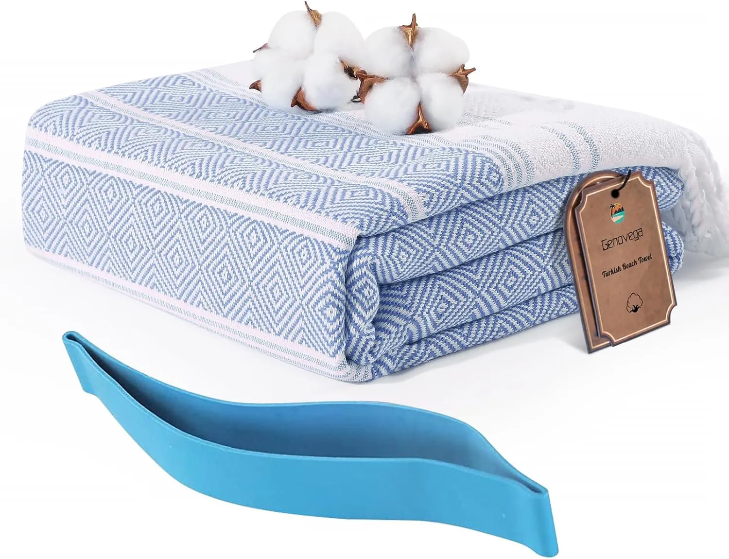 Genovega Turkish Bathroom Bath Towels Bulk Beach Pool Swim Towel Set Absorbent Quick Dry Long Wide Extra Large Multipack Adult Men Soft Cotton Luxury Hot Tub Spa Accessories