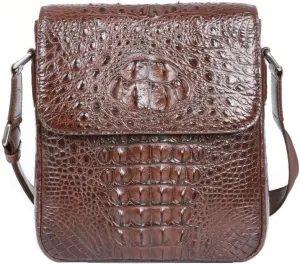 Genuine Crocodile Leather Men Crossbody Messenger Bag Luxury Real Alligator Skin Shoulder Bag Business Bag