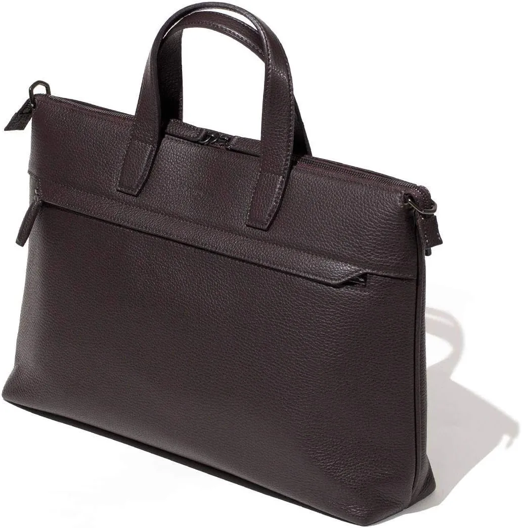 Genuine Leather Business Bag B4 Just Ina, Made In Japan, No.630503