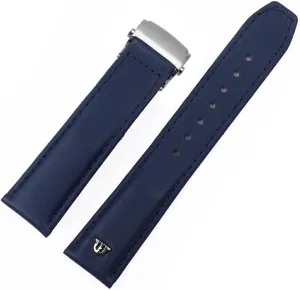 Genuine Leather Watchband for Maurice Lacroix Watch Strap 20mm 22mm Folding Buckle Leisure Business Cow Leather Bracelet (Color : 26mm, Size : 22mm)