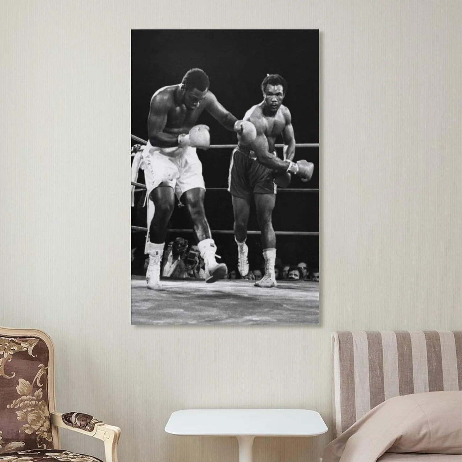 George Foreman Boxer Poster (2) Artworks Canvas Poster Room Aesthetic Wall Art Prints Home Modern Decor Gifts Framed-unframed 16x24inch(40x60cm)