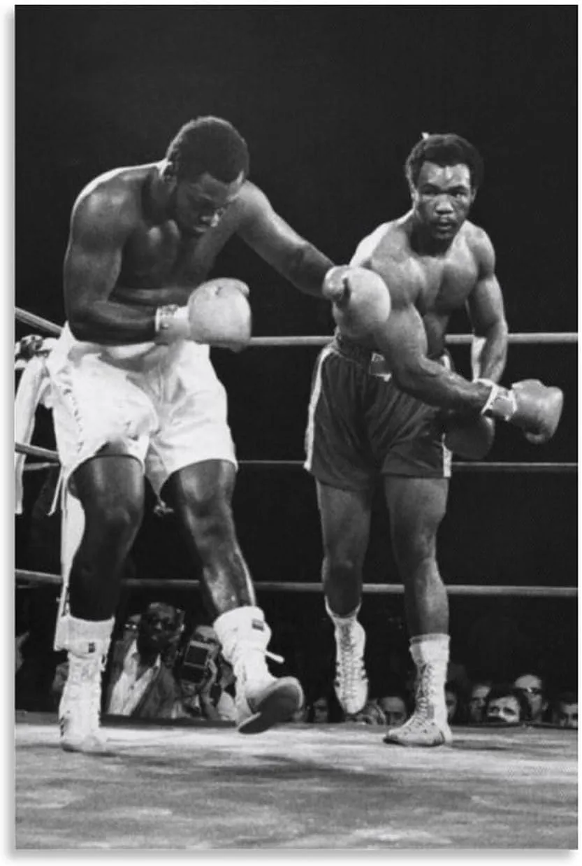 George Foreman Boxer Poster (2) Artworks Canvas Poster Room Aesthetic Wall Art Prints Home Modern Decor Gifts Framed-unframed 16x24inch(40x60cm)