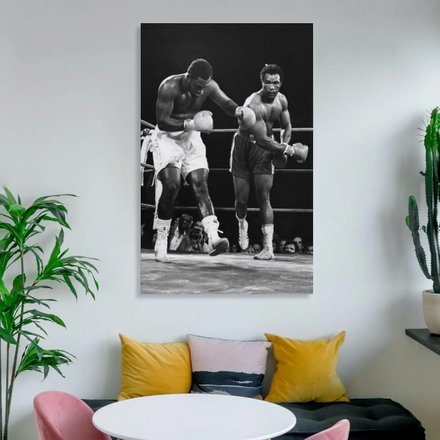 George Foreman Boxer Poster (2) Artworks Canvas Poster Room Aesthetic Wall Art Prints Home Modern Decor Gifts Framed-unframed 16x24inch(40x60cm)