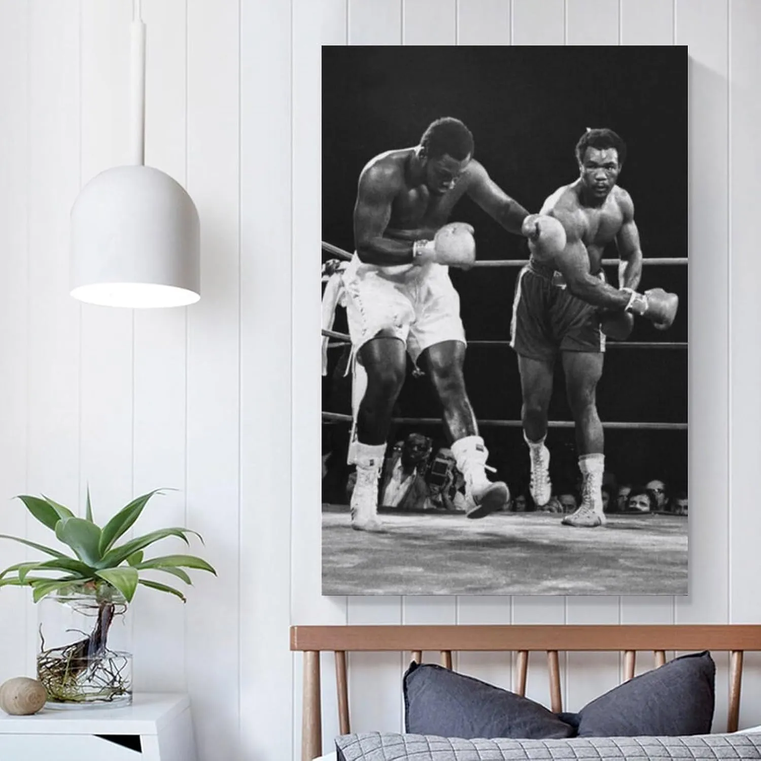 George Foreman Boxer Poster (2) Artworks Canvas Poster Room Aesthetic Wall Art Prints Home Modern Decor Gifts Framed-unframed 16x24inch(40x60cm)