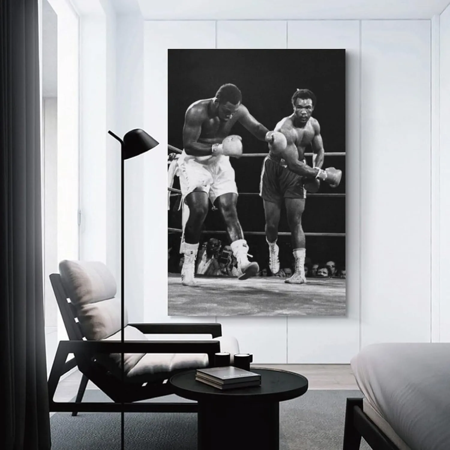 George Foreman Boxer Poster (2) Artworks Canvas Poster Room Aesthetic Wall Art Prints Home Modern Decor Gifts Framed-unframed 16x24inch(40x60cm)
