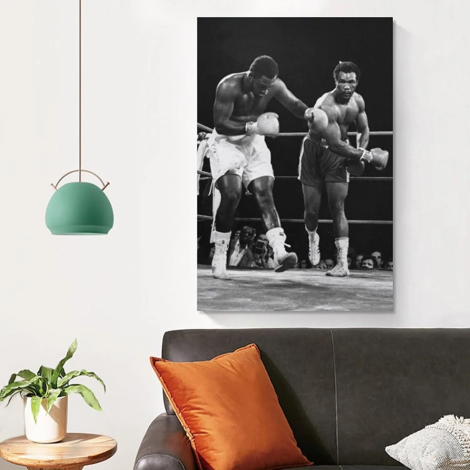 George Foreman Boxer Poster (2) Artworks Canvas Poster Room Aesthetic Wall Art Prints Home Modern Decor Gifts Framed-unframed 16x24inch(40x60cm)