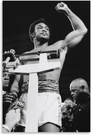 George poster Foreman Boxing Poster Vintage Poster (15) Canvas Poster Wall Art Picture Prints Hanging Photo Decor Home Posters Artworks 12x18inch(30x45cm)