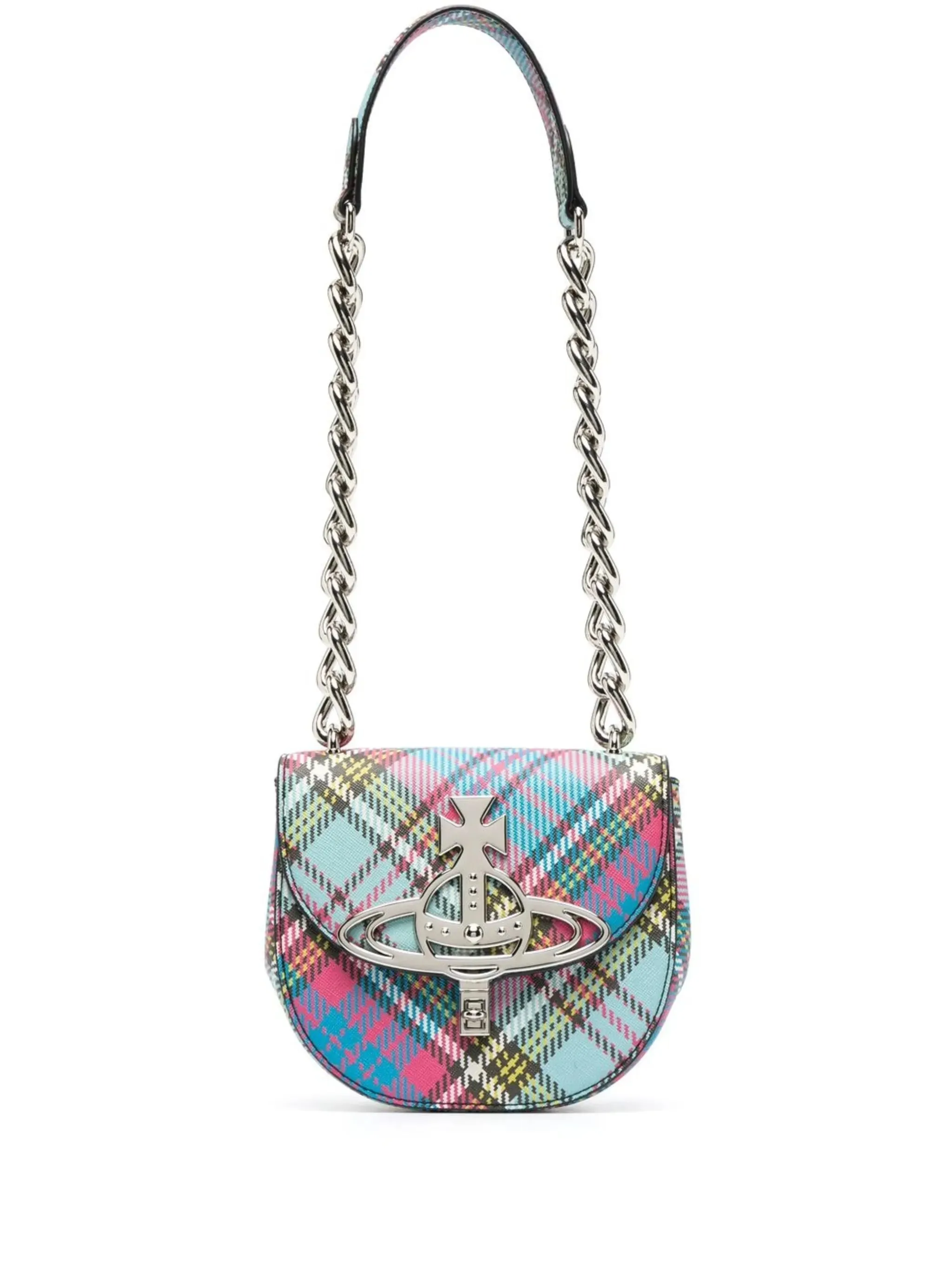 Giant discount tartan-check Sofia crossbody Weather-resistant bag