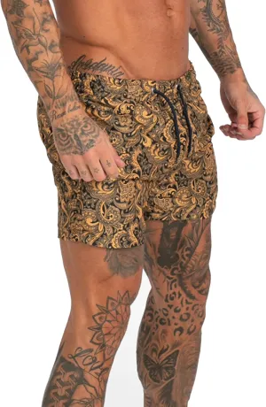 GINGTTO Men's Beach Shorts Bathing Suits with Mesh Lining