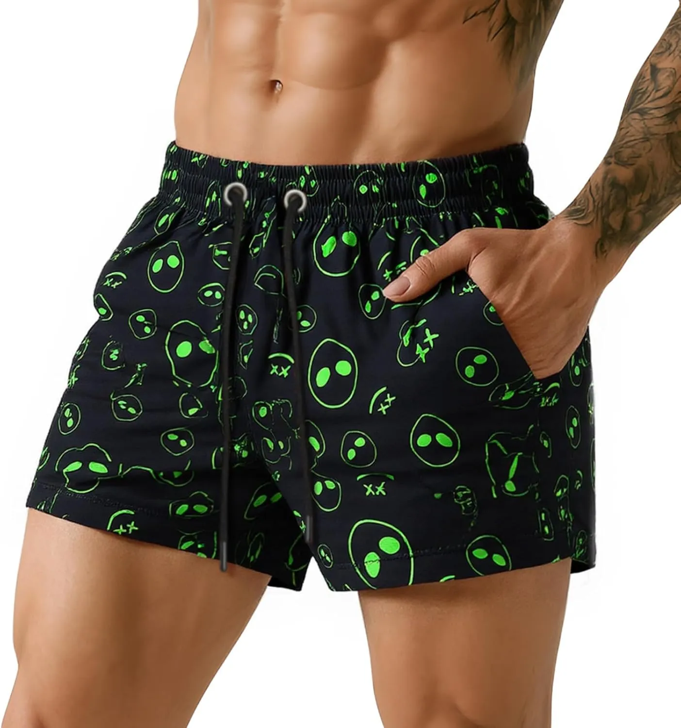 GINGTTO Men's Beach Shorts Bathing Suits with Mesh Lining