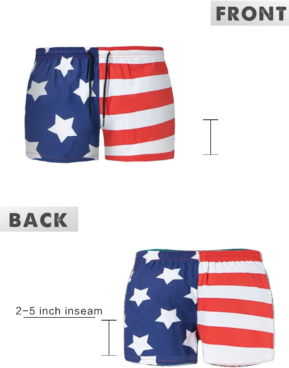 GINGTTO Men's Beach Shorts Bathing Suits with Mesh Lining