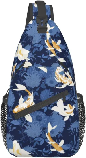 Goldfish Crossbody Bag Fish Shoulder Bag Backpack Cute Sling Bag Funny Chest Casual Daypack for Outdoor