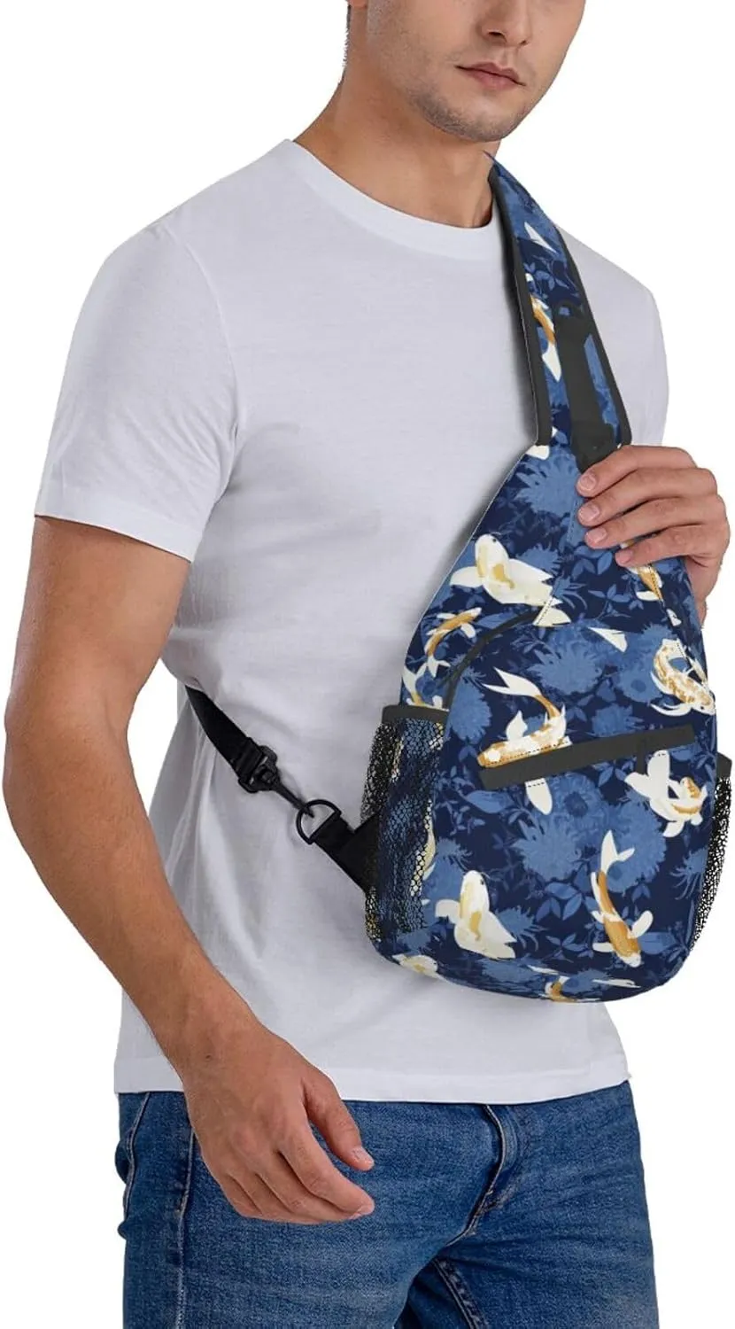 Goldfish Crossbody Bag Fish Shoulder Bag Backpack Cute Sling Bag Funny Chest Casual Daypack for Outdoor