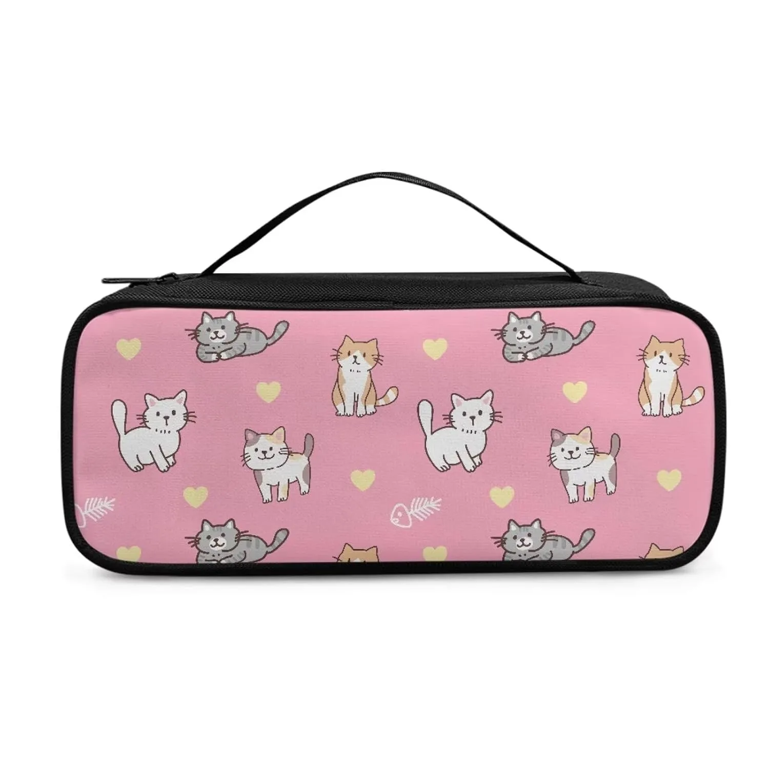 Gomyblomy Cute Cat Print Stethoscope Storage Bag Compatible with Classic III Monitoring/Lightweight II S.E, Extra Room for Penlight, Scissors and Other Nurse Accessories