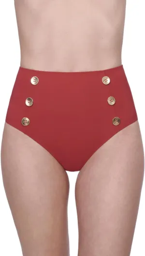 Gottex Women’s Monte Carlo High Waist Bikini Bathing Swimwear Bottom with Front and Back Lining Swim Essential