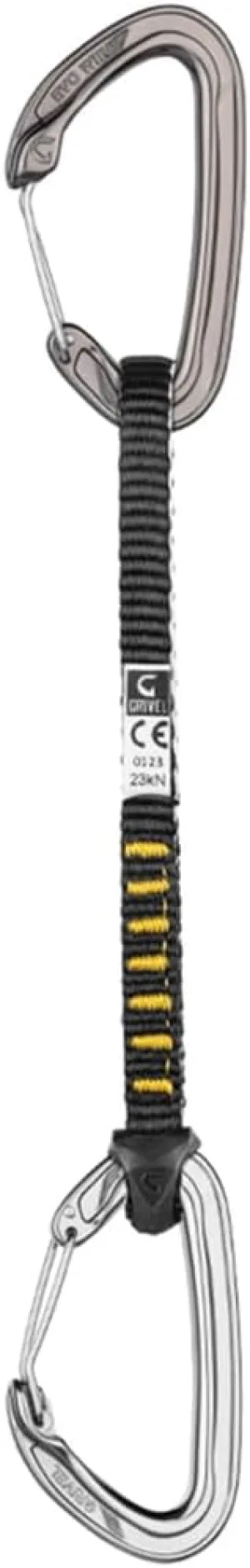 Grivel Alpine Plume Evo Lightweight Wire Gate Quickdraw, 16 cm