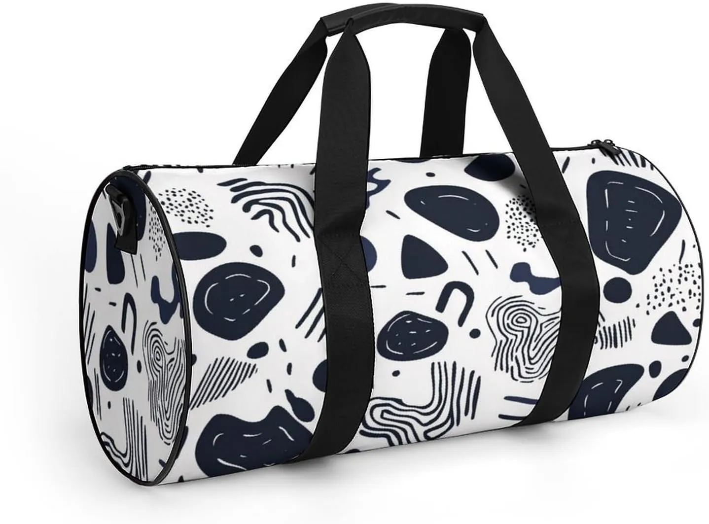 Gym Bag for Men Women Lightweight Sports Duffle Bag with Multiple Compartments Cylindrical Gym Bag for Fitness Travel And Outdoor Activities Ater Resistant Yoga Bag Training Bag Abstract Waves