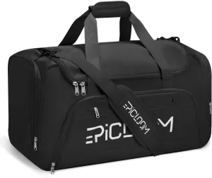 Gym Bag with Shoes ＆ Wet Compartment, Travel Duffel Bag for Men＆ Women, 26L Weekender Overnight, Lightweight Carry On for Workout Football