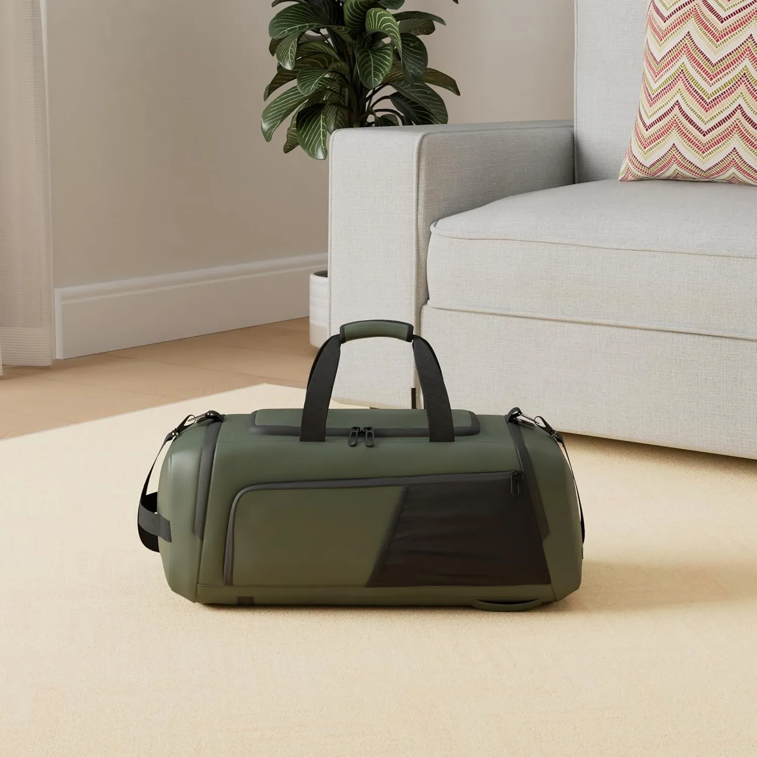 Gym Duffle Bag Waterproof Sports Duffel Bags Travel Weekender Bag for Men Women Overnight Bag with Shoes Compartment