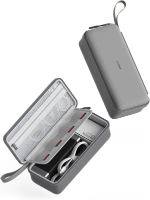Hagibis Electronics Organizer Travel Case Cable Organizer Bag Pouch Portable Waterproof Carry Case for Cable, Charger,Power Bank, SD Card, Mouse, USB Flash Disk (DPB03 Grey)