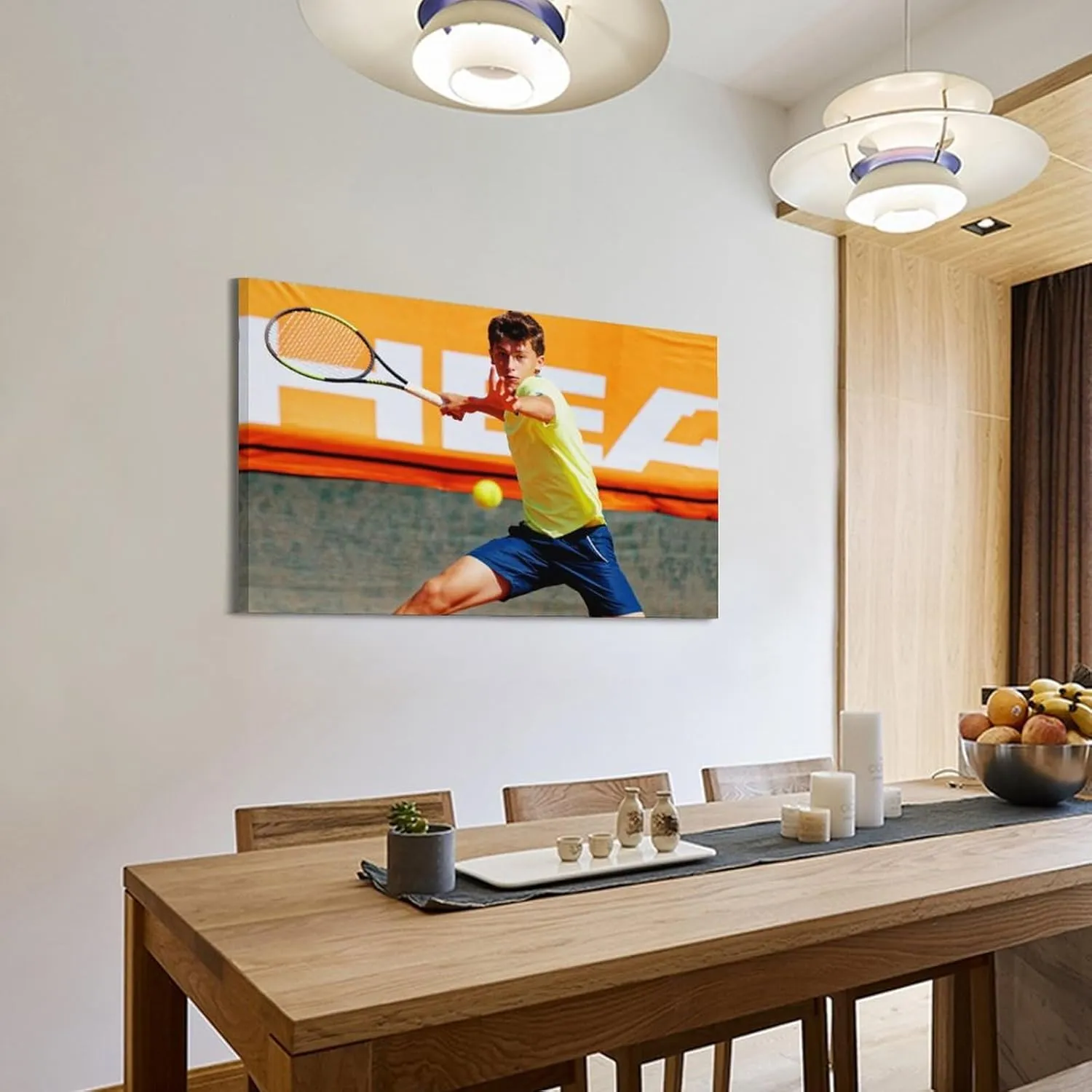 HAIYMal Luca Nardi Tennis Star Handsome Poster Wall Art Gifts Bedroom Prints Home Decor Hanging Picture Canvas Paintings 24x36inch(60x90cm)