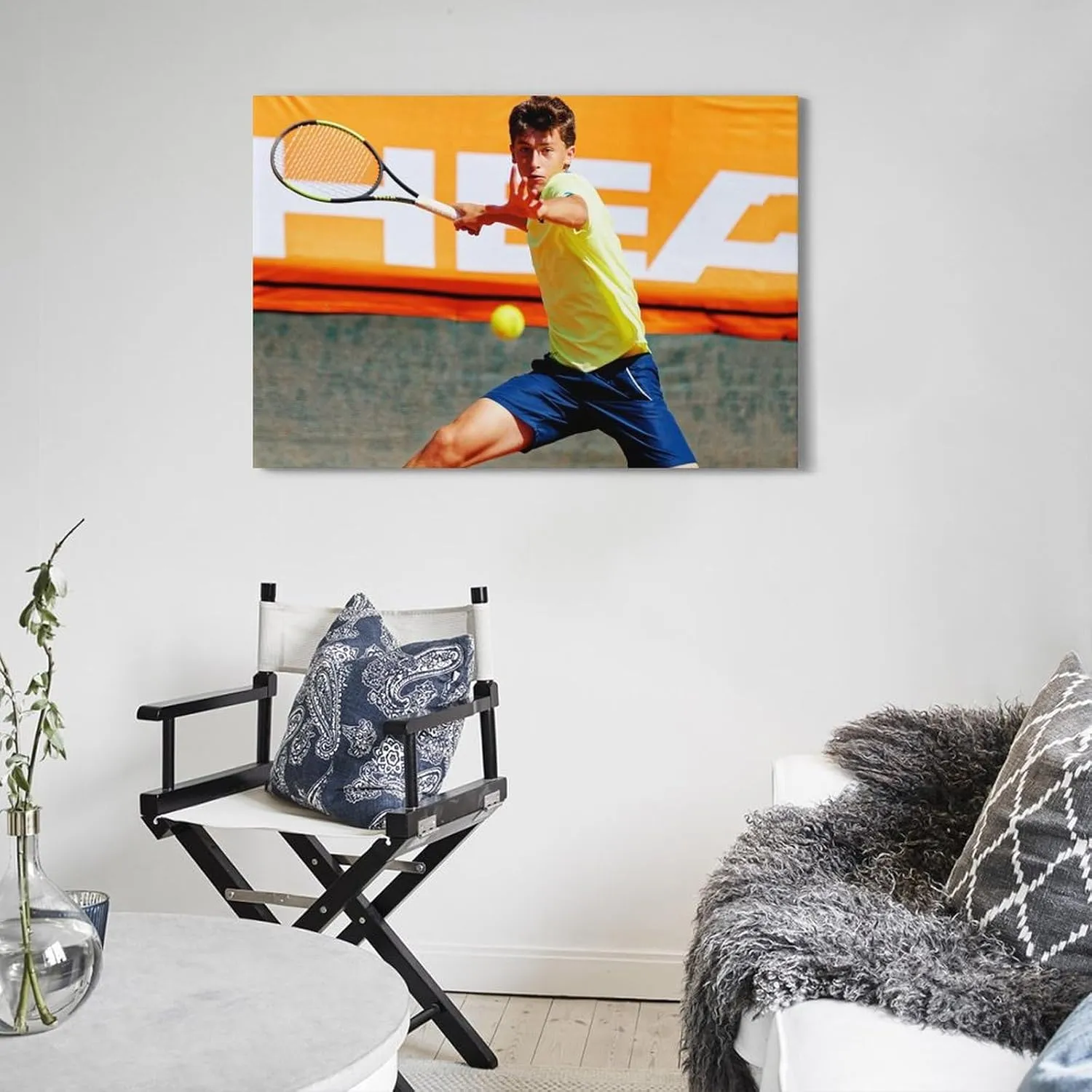 HAIYMal Luca Nardi Tennis Star Handsome Poster Wall Art Gifts Bedroom Prints Home Decor Hanging Picture Canvas Paintings 24x36inch(60x90cm)
