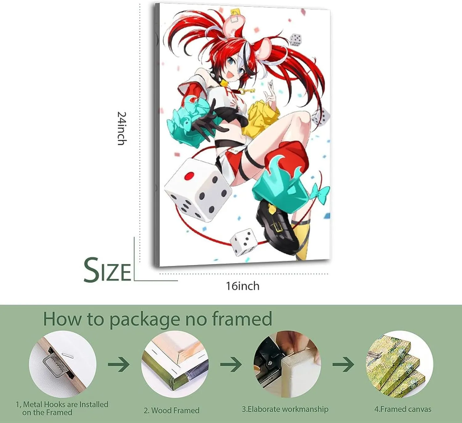 Hakos Baelz 1 Poster Cover Posters for Bedroom Wall Art Canvas 20x30inch(50x75cm) Frame-hakos Baelz 1