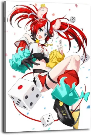 Hakos Baelz 1 Poster Cover Posters for Bedroom Wall Art Canvas 20x30inch(50x75cm) Frame-hakos Baelz 1
