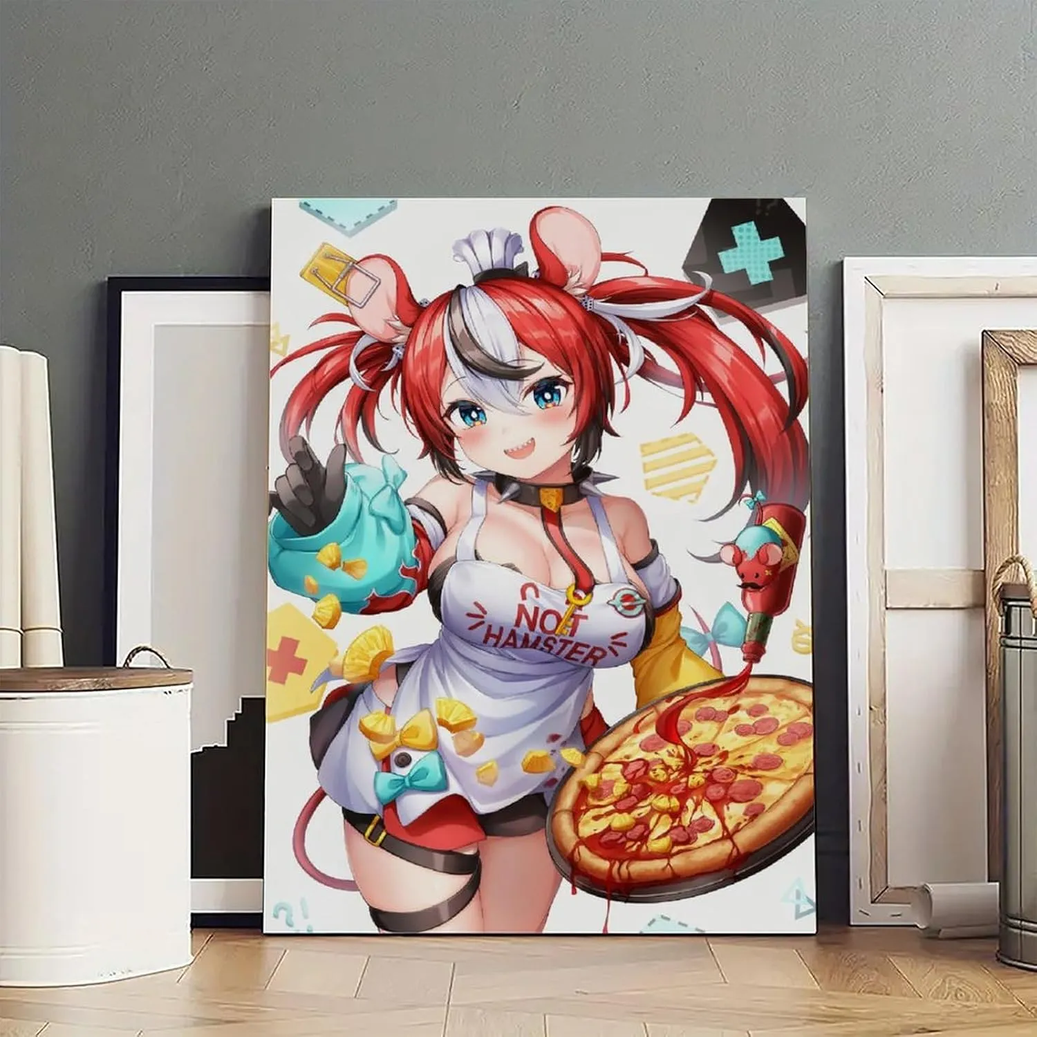 Hakos Baelz 6 Poster Cover Posters for Bedroom Wall Art Canvas 20x30inch(50x75cm) Frame-hakos Baelz 6